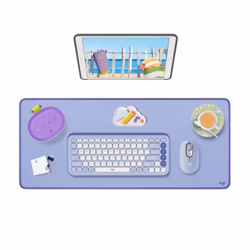 Logitech Desk Mat Studio Series Large Pad 30L x 70W cm - Lilac