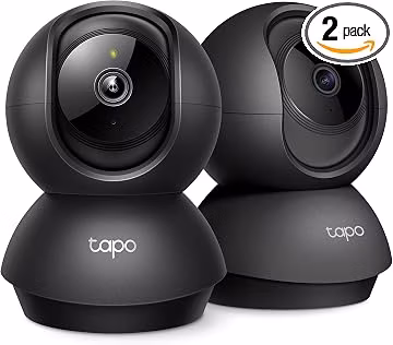 Tapo 2K Pan Tilt Security Camera for Baby Monitor, Dog Camera,C211(2-Pack)