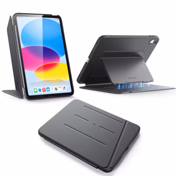 ESR for iPad A16 Case, iPad 11th/10th Generation Case (2025/2022), Vertical Stand Cover, Multi Stand Angles, Ultra-Stable Cover, Flip Series, Black
