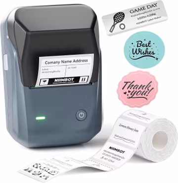 NIIMBOT B1 Label Maker, 2Inch Bluetooth Label Printer for Home, Blue