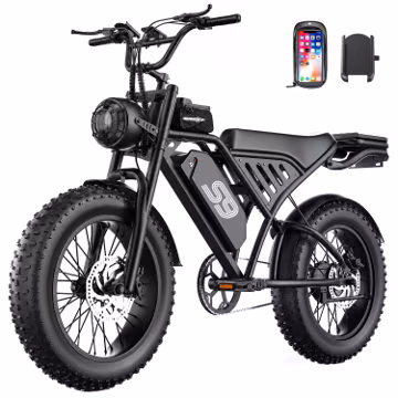 GWEIT Electric Bike for Adults, 2500W Peak Electric Dirt Bike, 36Mph & 65 Miles Range, 20" Fat Tire Off Road Ebike with NFC Unlock, 48V 20AH Removable Battery, Ebikes for Adults