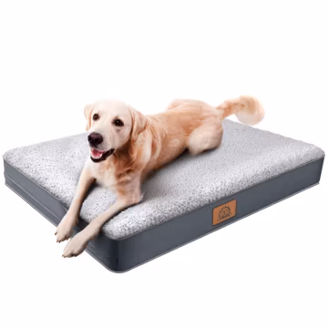 Sunheir Washable Orthopedic Large Dog Bed, Big Waterproof Dog Crate Bed