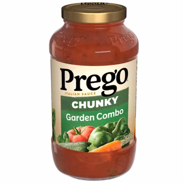 Prego Chunky Garden Combo Pasta Sauce, 23.75 Oz Jar