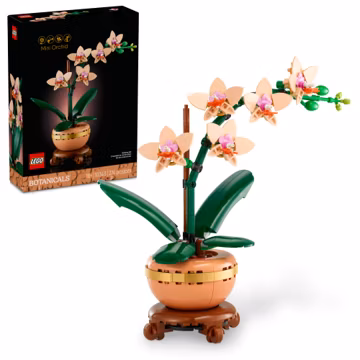 LEGO Botanicals Mini Orchid Building Set - Artificial, Fake Orchid for Home Decor, Adults Ages 18+ - Gift for Birthdays - Indoor Plant Decorations for Table, Desk, Office - 10343