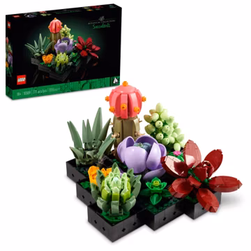 LEGO Botanicals Succulents - Artificial Indoor Plant Building Set for Home, Kitchen, Desk Decor Adults Ages 18+ - Gift for Birthdays - 10309