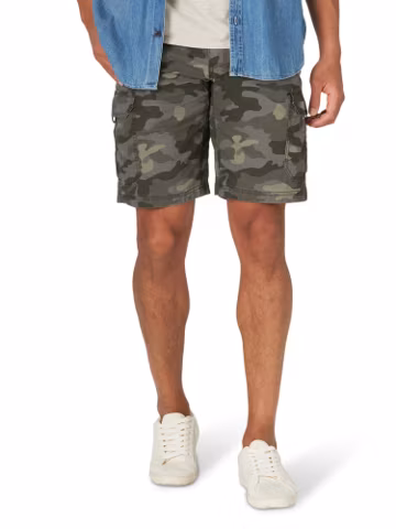 Lee Men's Extreme Motion Crossroad Cargo Short, Woodland Camo, 36