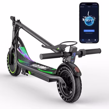 VOLPAM Electric Scooter, 350W/500W/800W/1000W/250W Powerful Motor & 19/22/ 9 MPH Top Speed, 16-28-10 Miles Long Range, Folding E Scooter Choice