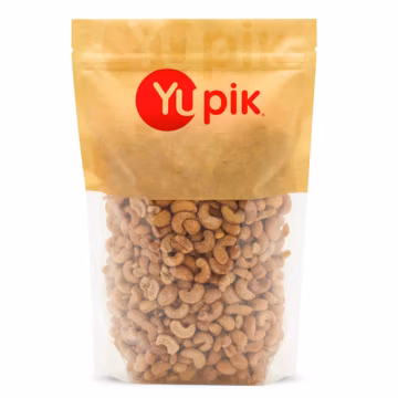 Yupik Roasted Salted Whole Cashews, 2.2 lb (35.2 oz), Gluten-Free, Kosher, Vegan, Seasoned Nuts, Lightly Coated with Salt, Source of Protein & Iron, Crunchy, Savory Snacks