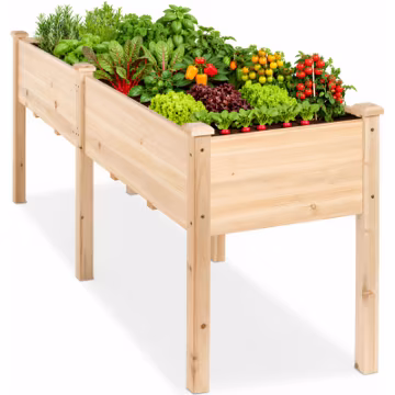 DUMOS 72x23x30 Inch Raised Garden Bed, Elevated Wood Planter Box with Legs