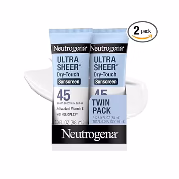Neutrogena Ultra Sheer Dry Touch Sunscreen Lotion SPF 45, 2 x 3 fl. oz
