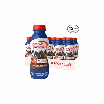 Premier Protein 30g High Protein Shake, Cookies & Cream, 12 Pack