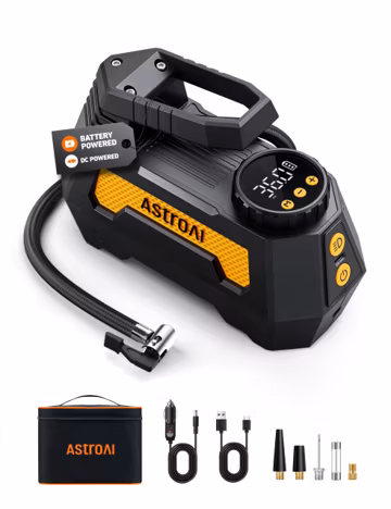 AstroAI H2 Pro Cordless Tire Inflator Portable Air Compressor 12VDC Battery