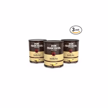 Don Francisco's Vanilla Nut Ground Coffee Can, Medium Roast, 10 OZ, 3pk