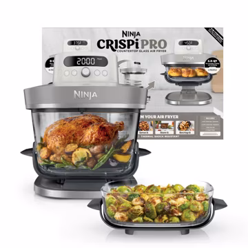 Ninja Crispi Pro Glass Air Fryer, 6-in-1, Bone, AS101LG