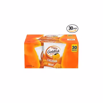 Goldfish Cheddar Crackers, 1.5 oz. Snack Packs, 30 Count