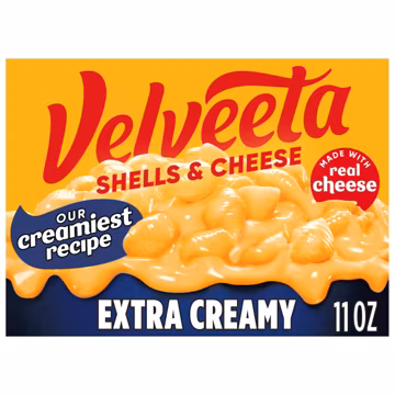 Velveeta Shells and Cheese, Extra Creamy Macaroni and Cheese, 11 oz