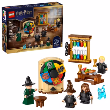 LEGO Harry Potter Hogwarts Castle: Sorting Hat Ceremony Building Toy for Boys, Girls - Pretend Play Set for Kids, Ages 7+ - W/4 Minifigures & Cat Patronus Toy Figure - Gift Idea for Birthdays - 76460
