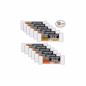 KIND Protein MAX Bars Variety Pack, Gluten Free, Low Sugar, High Fiber Snacks, Sweet & Salty Caramel Peanut Crisp, Crispy Chocolate Peanut Butter, 20g Protein, 12 Count