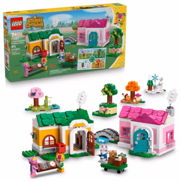 LEGO Animal Crossing Creative Houses: Seasons of Fun Building Toy - Pretend Play Set for Girls & Boys, Ages 7+ - Create 2 Houses W/1 Set of Building Blocks for Kids - Gift Idea for Birthdays -77057