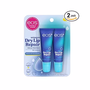 eos The Hero Lip Repair, Extra Dry Lip Treatment, 24HR Moisture, Natural Strawberry Extract, 0.35 fl oz, 2-Pack