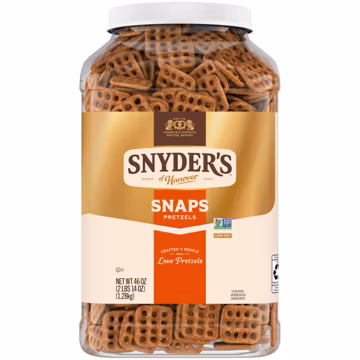 Snyder's of Hanover Pretzel Snaps, 46 Oz Canister
