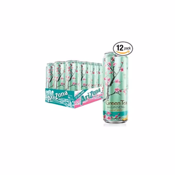 AriZona Green Tea with Ginseng and Honey - Big Can, 22 Fl Oz (Pack of 12)